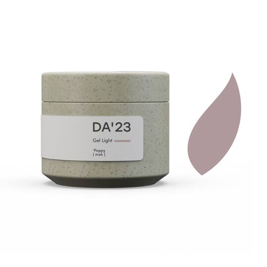 DA'23. Gel Light, Poppy, 15 ml, гель середньо-рідкої консистенції